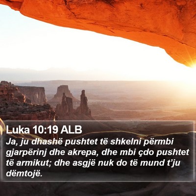 Luka 10:19 ALB Bible Verse Image