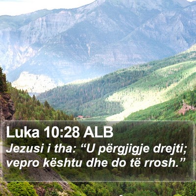 Luka 10:28 ALB Bible Verse Image