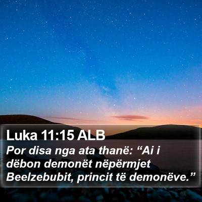 Luka 11:15 ALB Bible Verse Image