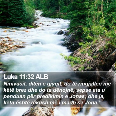 Luka 11:32 ALB Bible Verse Image