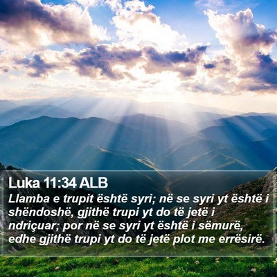 Luka 11:34 ALB Bible Verse Image