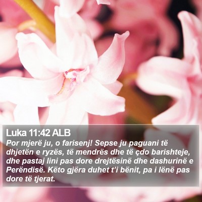 Luka 11:42 ALB Bible Verse Image