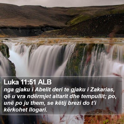 Luka 11:51 ALB Bible Verse Image