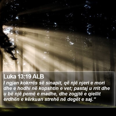 Luka 13:19 ALB Bible Verse Image