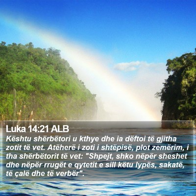 Luka 14:21 ALB Bible Verse Image