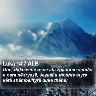 Luka 14:7 ALB Bible Verse Image