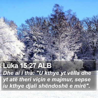 Luka 15:27 ALB Bible Verse Image