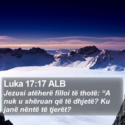 Luka 17:17 ALB Bible Verse Image