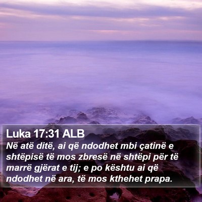 Luka 17:31 ALB Bible Verse Image