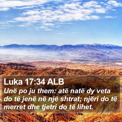 Luka 17:34 ALB Bible Verse Image
