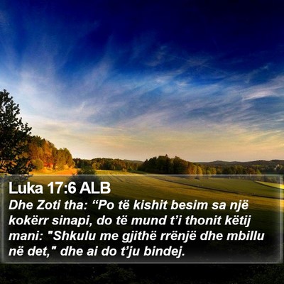 Luka 17:6 ALB Bible Verse Image