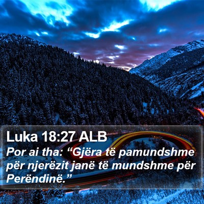 Luka 18:27 ALB Bible Verse Image