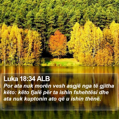 Luka 18:34 ALB Bible Verse Image