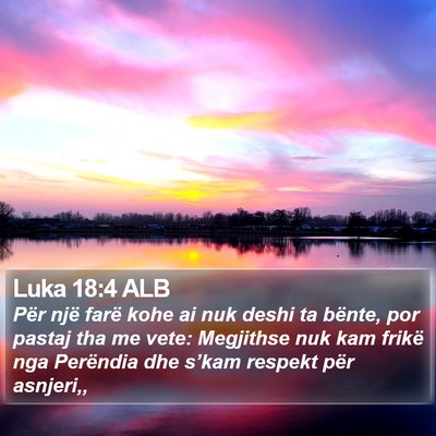 Luka 18:4 ALB Bible Verse Image