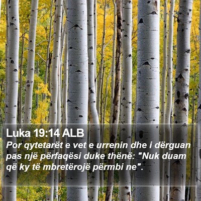 Luka 19:14 ALB Bible Verse Image