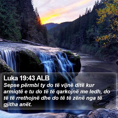 Luka 19:43 ALB Bible Verse Image