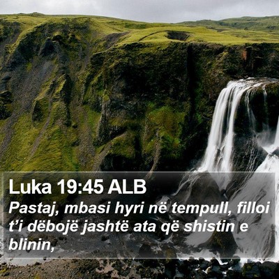Luka 19:45 ALB Bible Verse Image