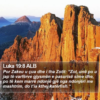 Luka 19:8 ALB Bible Verse Image