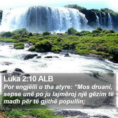 Luka 2:10 ALB Bible Verse Image