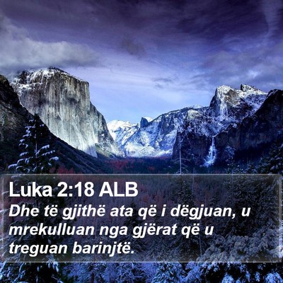 Luka 2:18 ALB Bible Verse Image