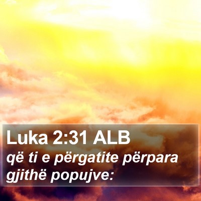 Luka 2:31 ALB Bible Verse Image
