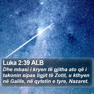 Luka 2:39 ALB Bible Verse Image