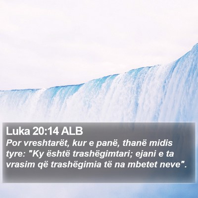 Luka 20:14 ALB Bible Verse Image