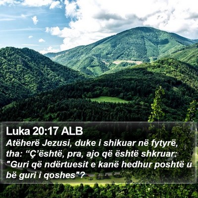 Luka 20:17 ALB Bible Verse Image