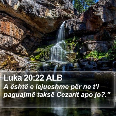 Luka 20:22 ALB Bible Verse Image