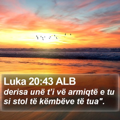 Luka 20:43 ALB Bible Verse Image