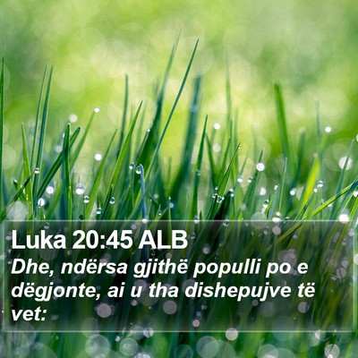 Luka 20:45 ALB Bible Verse Image