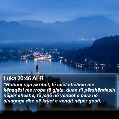 Luka 20:46 ALB Bible Verse Image