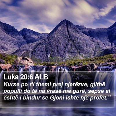 Luka 20:6 ALB Bible Verse Image