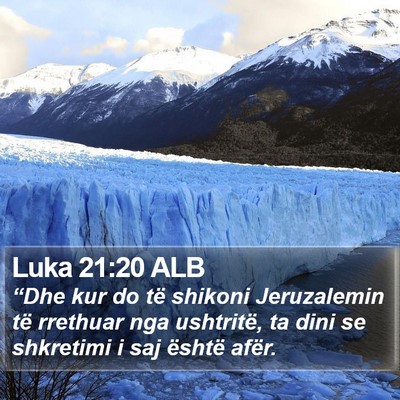 Luka 21:20 ALB Bible Verse Image