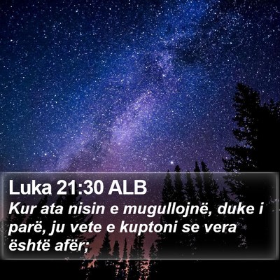 Luka 21:30 ALB Bible Verse Image