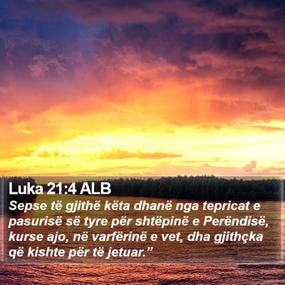 Luka 21:4 ALB Bible Verse Image