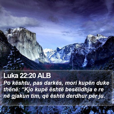 Luka 22:20 ALB Bible Verse Image