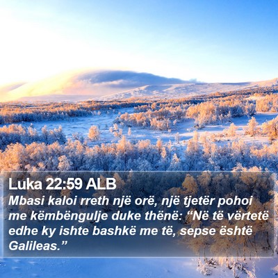 Luka 22:59 ALB Bible Verse Image