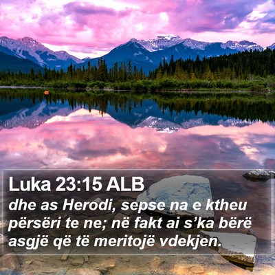 Luka 23:15 ALB Bible Verse Image