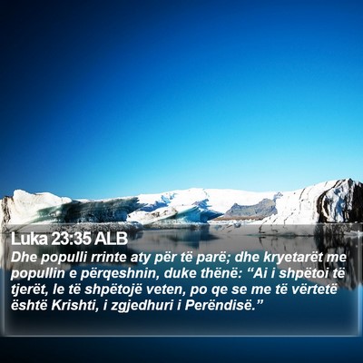 Luka 23:35 ALB Bible Verse Image