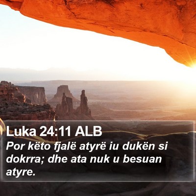 Luka 24:11 ALB Bible Verse Image