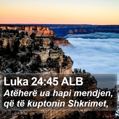 Luka 24:45 ALB Bible Verse Image