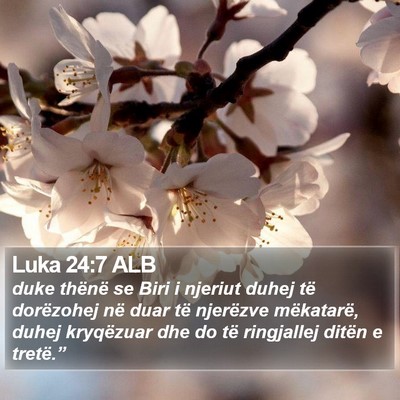 Luka 24:7 ALB Bible Verse Image