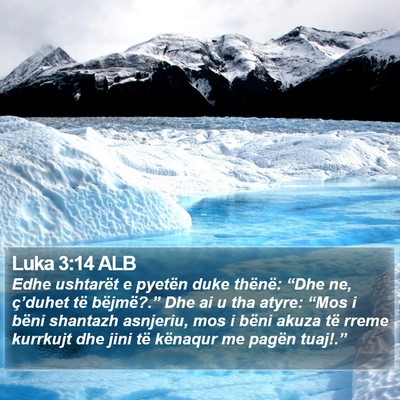 Luka 3:14 ALB Bible Verse Image
