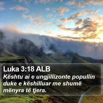 Luka 3:18 ALB Bible Verse Image