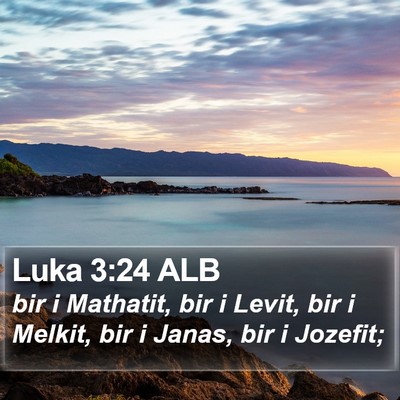 Luka 3:24 ALB Bible Verse Image