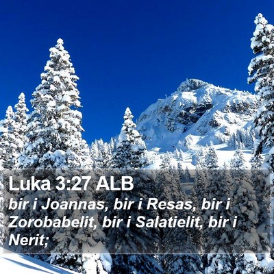 Luka 3:27 ALB Bible Verse Image