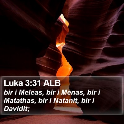 Luka 3:31 ALB Bible Verse Image