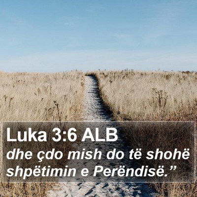 Luka 3:6 ALB Bible Verse Image