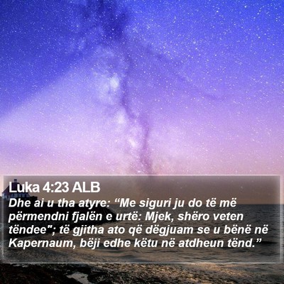 Luka 4:23 ALB Bible Verse Image